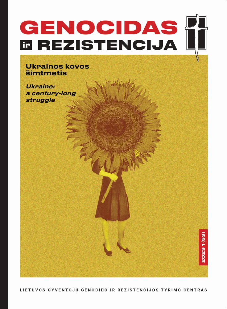 Žurnalas „Genocias ir rezistencija“, viršelis su saulegrąža