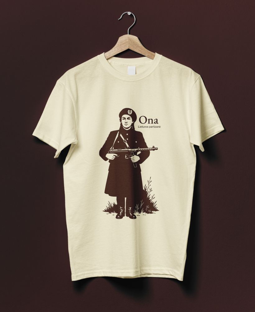 marskineliai_ona Marškinėliai „Lietuvos partizanė Ona“ - Image 1